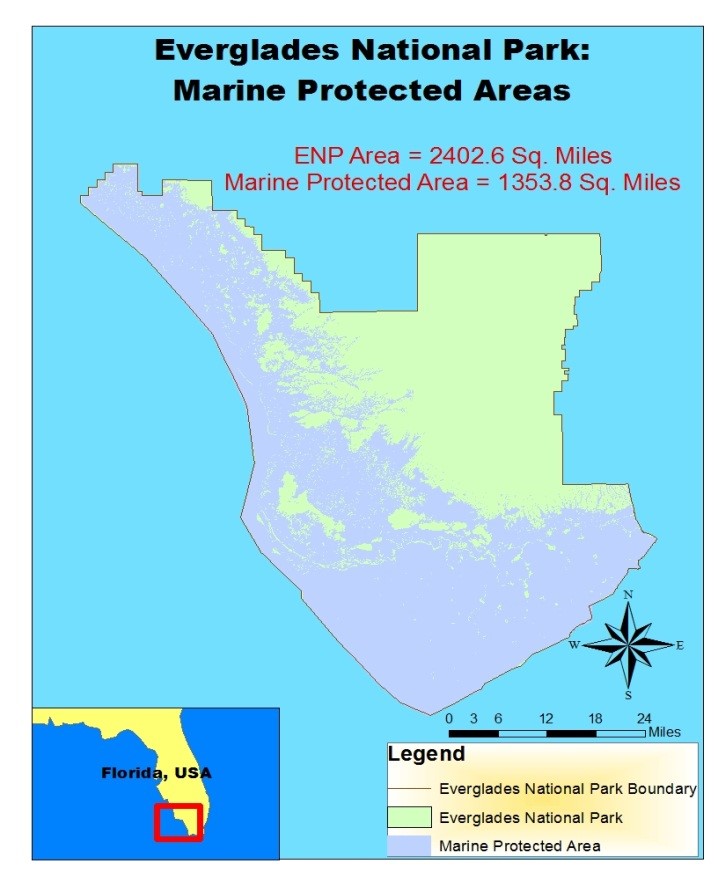 Figure 3: GIS map of Everglades