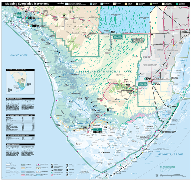 Figure 4: National Park Service map of Everglades