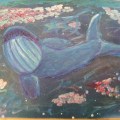 Blue Whale Swimming by Krill –&nbsp;11×14