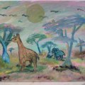 Pastel Serengeti –&nbsp;16×20